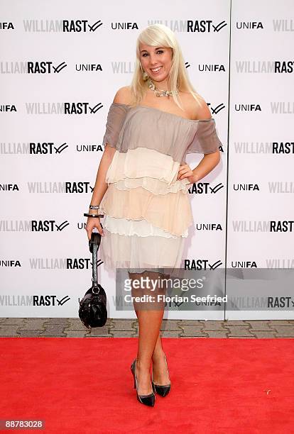 Singer and actress Annemarie Eilfeld attends the William Rast: Bread and Butter party at Silver Wings Club on July 1, 2009 in Berlin, Germany.