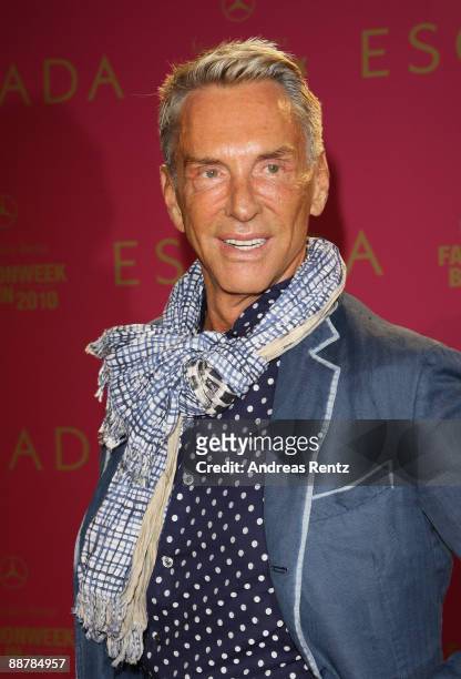 Designer Wolfgang Joop attends the Escada - A View on Fashion 1978-2009 during the Mercedes-Benz Fashion Week S/S 2010 at Bode Museum on July 1, 2009...