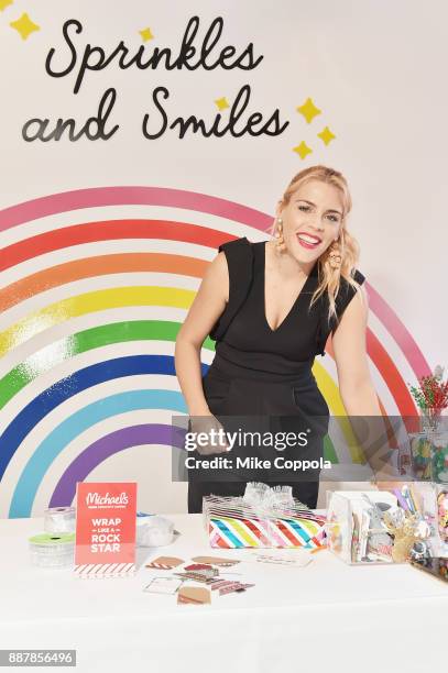 Actress Busy Philipps and Michaels host a celebration of the season's greatest DIY gifts at NYC's Flour Shop, with an interactive master class on...