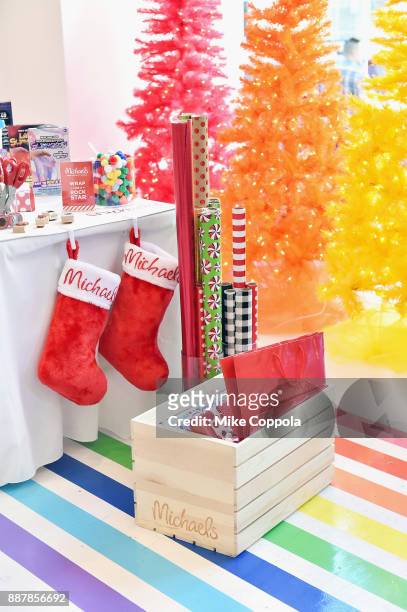 General view of atmosphere during Michaels & Busy Philipps Holiday Gifting event on December 7, 2017 at Flour Shop in New York City.