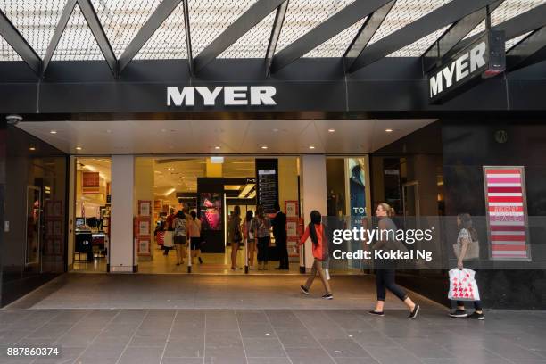 boxing day sales, myer, melbourne - victoria christmas special stock-fotos und bilder