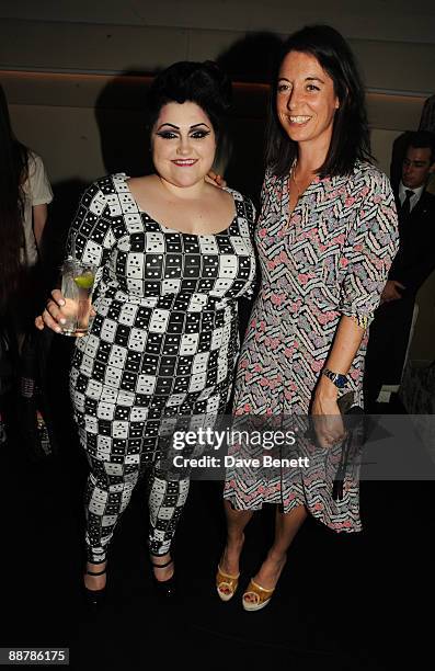 Beth Ditto and Mary McCartney at the Beth Ditto For Evans - Launch Party Hosted By Sir Philip Green at Sketch on July 1, 2009 in London, England.