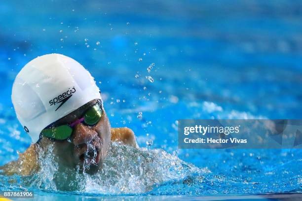 Christopher Tronco of Mexico competes in Men's 50 m Breaststroke SB2 during day 4 of the Para Swimming World Championship Mexico City 2017 at...