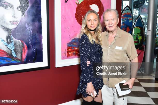 Anna Serova and Bo Wallblom attend Avant Gallery Celebrates 10th Anniversary With The First Breakfast At LaMuse Cafe During Art Basel on December 7,...