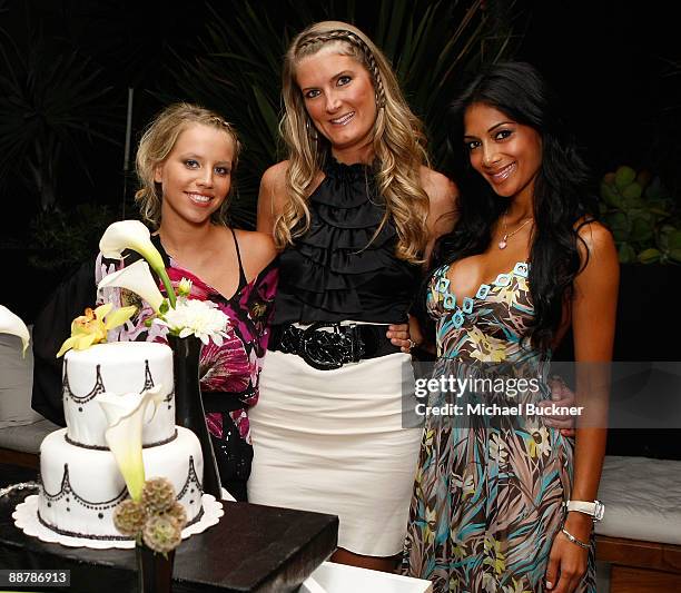 Keala Scherzinger, Katie Matthews and singer Nicole Scherzinger celebrate their birthdays during a private dinner at Trainwreck Mansion on July 1,...