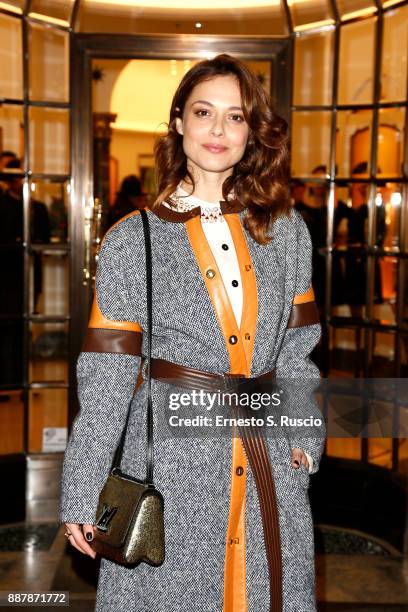 Valeria Bilello attends Christmas Lights At Bvlgari Boutique Rome on December 7, 2017 in Rome, Italy.