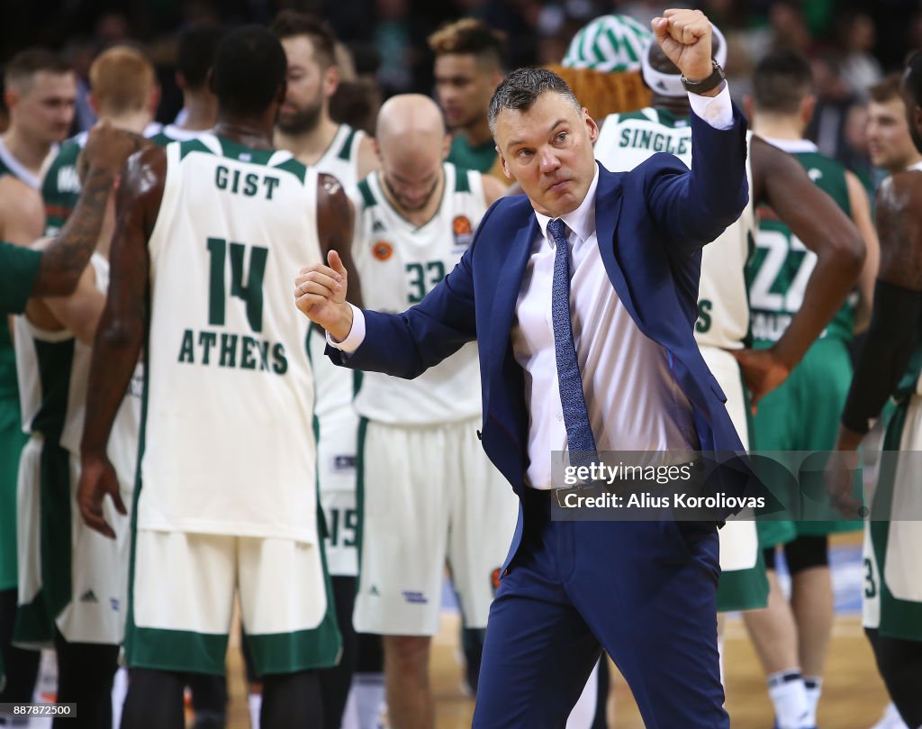 Zalgiris Kaunas v Panathinaikos Superfoods Athens - Turkish Airlines EuroLeague