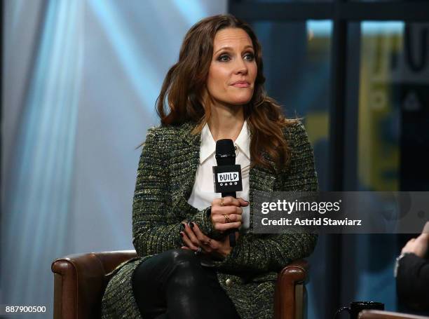 Actress KaDee Strickland discusses Hulu original series "Shut Eye" at Build studio on December 7, 2017 in New York City.