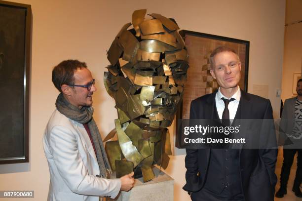 Jonathan Yeo and Tim Marlow attend a private view of new exhibition "From Life" at The Royal Academy of Arts on December 7, 2017 in London, England.