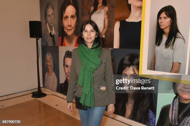 Gillian Wearing attends a private view of new exhibition "From Life" at The Royal Academy of Arts on December 7, 2017 in London, England.