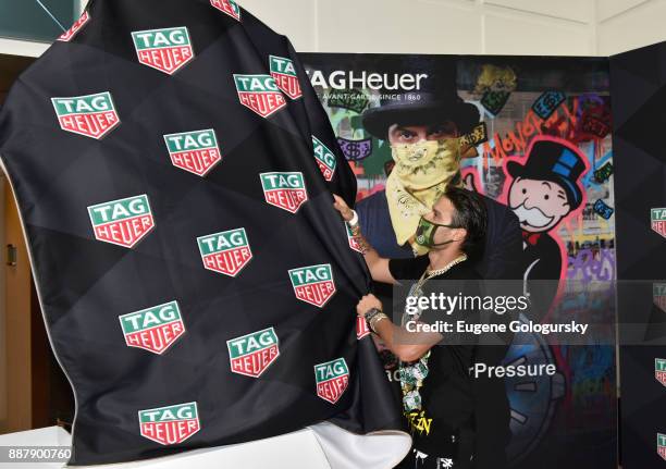 Fontainebleau Hotel Art Takeover With TAG Heuer Art Provocateur Alec Monopoly at Miami Design District on December 7, 2017 in Miami, Florida.
