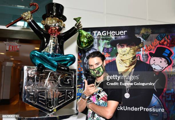 Fontainebleau Hotel Art Takeover With TAG Heuer Art Provocateur Alec Monopoly at Miami Design District on December 7, 2017 in Miami, Florida.