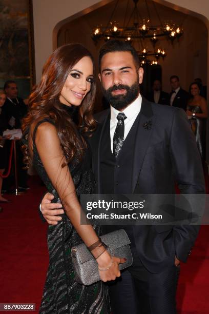 Zeynab El-helw and designer Muhammad Kenzo attend the sixth IWC Filmmaker Award gala dinner at the 14th Dubai International Film Festival , during...