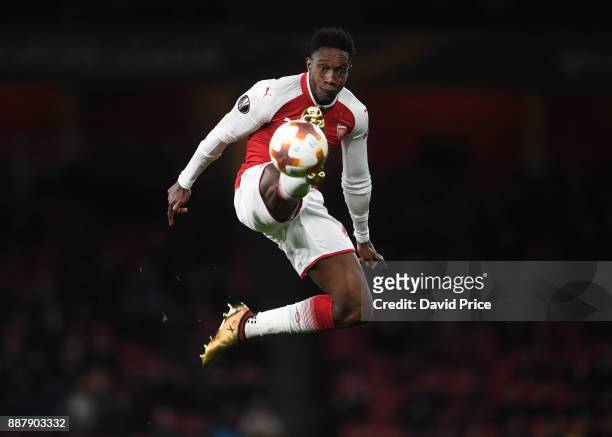 Danny Welbeck of Arsenal during the UEFA Europa League group H match between Arsenal FC and BATE Borisov at Emirates Stadium on December 7, 2017 in...