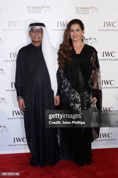 Abdulhamid Juma Shivani attend the sixth IWC Filmmaker Award gala dinner at the 14th Dubai International Film Festival , during which Swiss luxury...