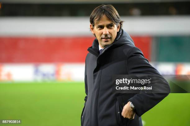 Lazio hrad coach Simone Inzaghi before the UEFA Europa League group K match between SV Zulte Waregem and SS Lazio at Regenboogstadion on December 7,...