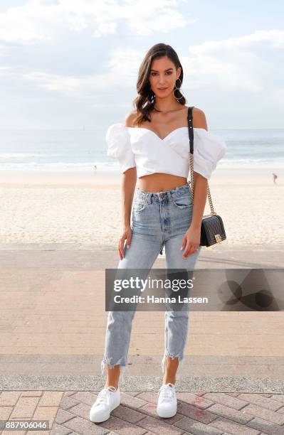 Steffanie Roberts attends the Pantene Summer Showers Launch at Bondi Beach on December 8, 2017 in Sydney, Australia.