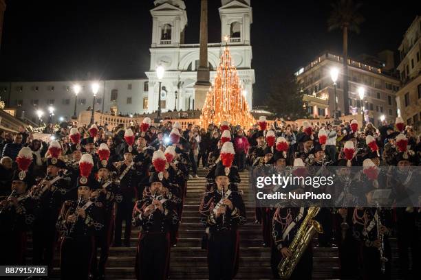 The lighting of the illuminations of Via dei Condotti and of the Christmas tree in Trinità dei Monti, which for the fourth consecutive year were...