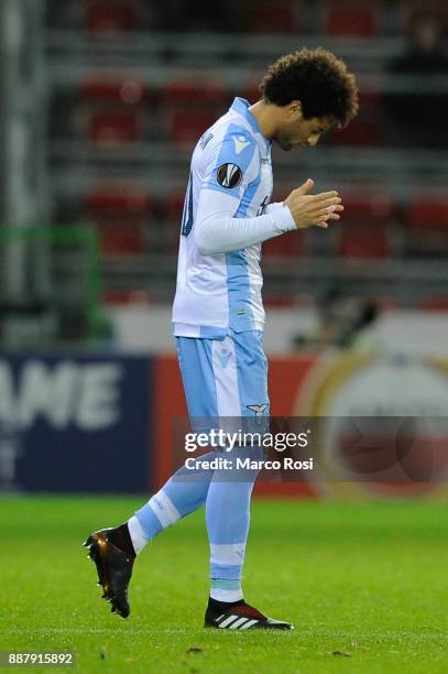 Felipe Anderson of SS Lazio during the UEFA Europa League group K match between SV Zulte Waregem and SS Lazio at Regenboogstadion on December 7, 2017...