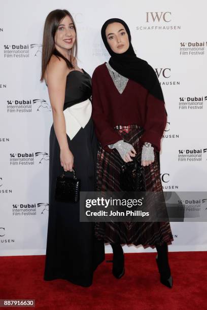 Leena Al Ghouti and guest attend the sixth IWC Filmmaker Award gala dinner at the 14th Dubai International Film Festival , during which Swiss luxury...