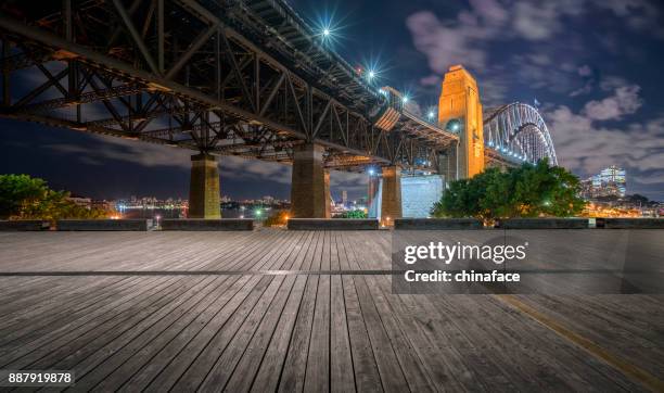 ponte do porto de sydney - trilha passagem de pedestres - fotografias e filmes do acervo