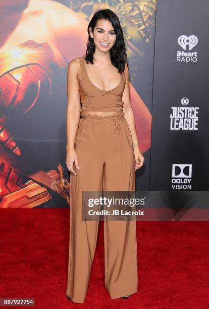 Ashley Iaconetti attends the premiere of Warner Bros. Pictures' 'Justice League' on November 13, 2017 in Los Angeles, California.