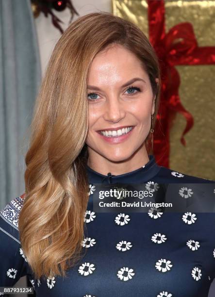 Actress Ellen Hollman visits Hallmark's "Home & Family" at Universal Studios Hollywood on December 7, 2017 in Universal City, California.