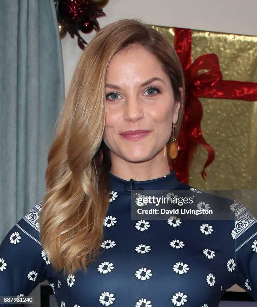 Actress Ellen Hollman visits Hallmark's "Home & Family" at Universal Studios Hollywood on December 7, 2017 in Universal City, California.