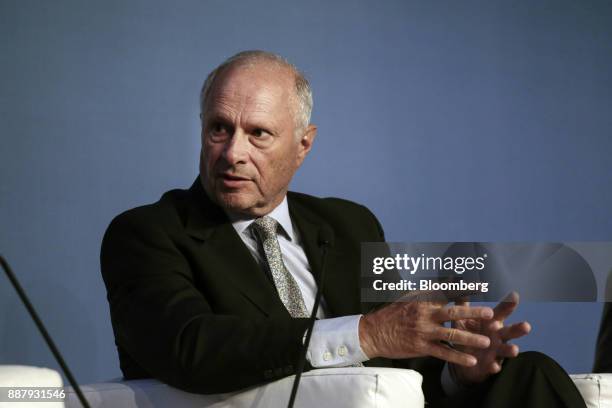 Guillermo Ortiz de Rozas, director of Grupo Arcor SA, speaks during an Atlantic Council event in Buenos Aires, Argentina, on Thursday, Dec. 7, 2017....