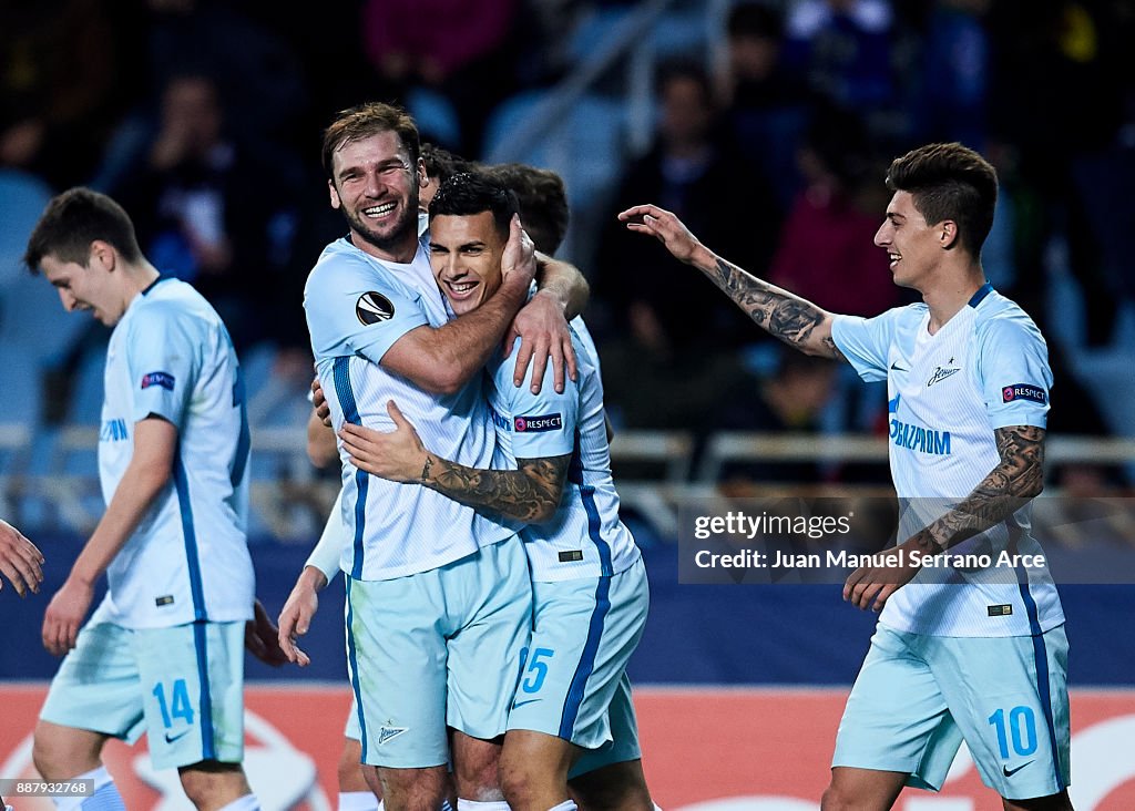 Real Sociedad v Zenit St. Petersburg - UEFA Europa League