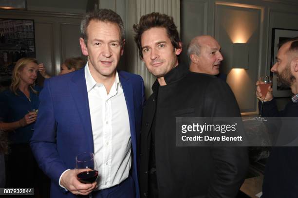 Alexander Armstrong and WIll Kemp attend a private view after party for new Royal Academy Of Arts exhibition "From Life" hosted by artist Jonathan...