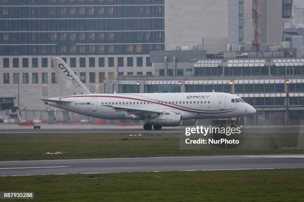 The Sukhoi Superjet 100 owned by CITYJET an Irish airline, leased to Brussels Airlines. Brussels airlines leased 5 of the SSJ100 aircrafts from...