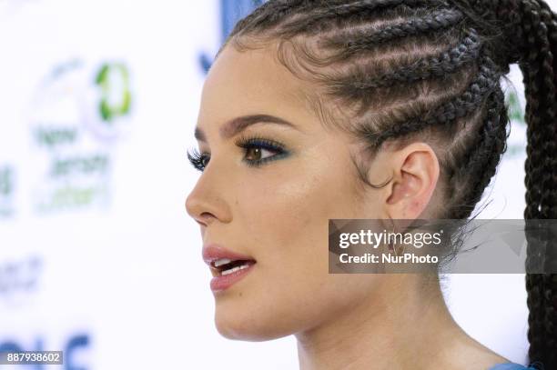 Halsey makes a red carpet appearance ahead of the Q102's iHeartRadio Jingle Ball 2017 at the Wells Fargo Center in Philadelphia, PA, on December 6,...