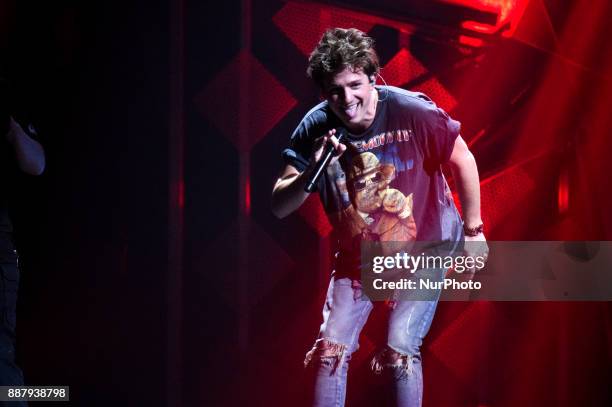 Charlie Puth performs onstage during the Q102's iHeartRadio Jingle Ball 2017 at the Wells Fargo Center in Philadelphia, PA, on December 6, 2017.