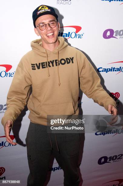 Logic makes a red carpet appearance ahead of the Q102's iHeartRadio Jingle Ball 2017 at the Wells Fargo Center in Philadelphia, PA, on December 6,...