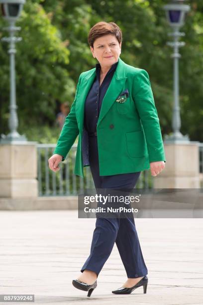 Prime Minister of Poland Beata Szydlo in Warsaw, Poland on 07 December 2017