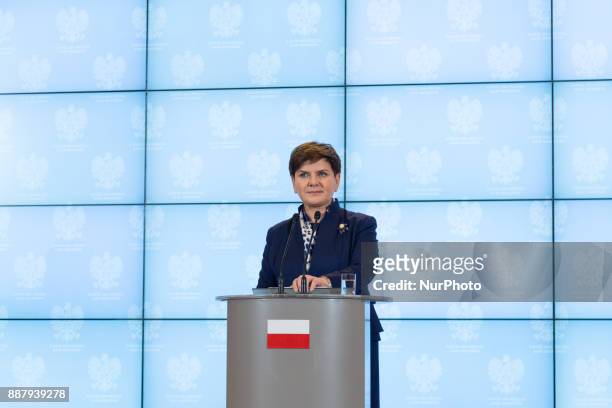 Prime Minister of Poland Beata Szydlo in Warsaw, Poland on 13 January 2016