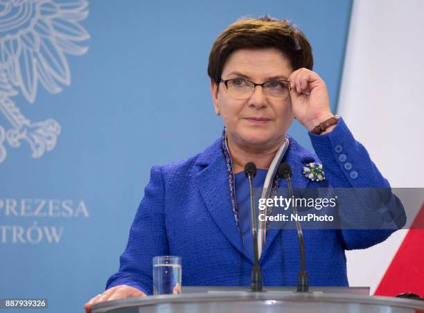 Prime Minister of Poland Beata Szydlo in Warsaw, Poland on 22 September 2017