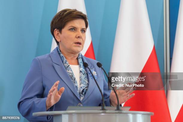Prime Minister of Poland Beata Szydlo in Warsaw, Poland on 15 September 2016
