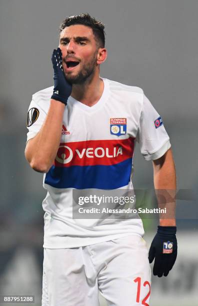Jordan Ferri of Olympique Lyon reacts during the UEFA Europa League group E match between Atalanta and Olympique Lyon at Mapei Stadium - Citta' del...