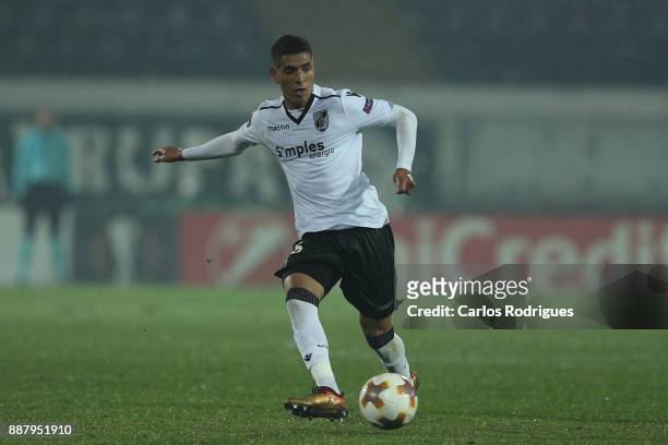 Vitoria Guimaraes forward Paolo Hurtado from Peru during the match between Vitoria Guimaraes and Atiker Konyaspor match for UEFA Europa League at...