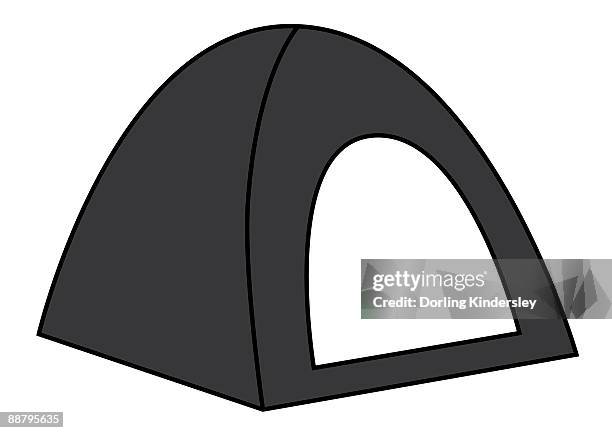 digital illustration representing dome tent - dome tent stock illustrations