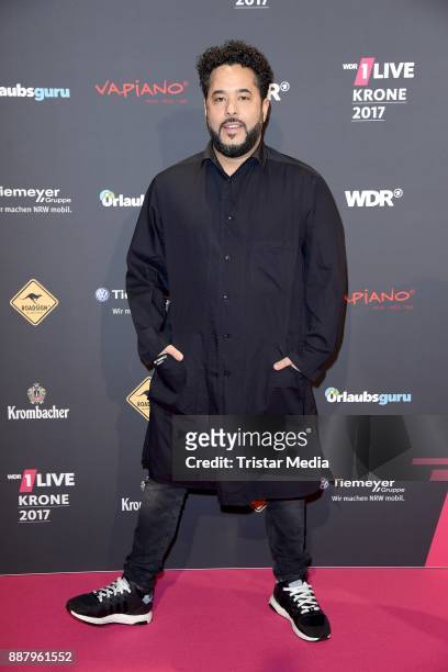 Adel Tawil attends the 1Live Krone radio award at Jahrhunderthalle on December 7, 2017 in Bochum, Germany.