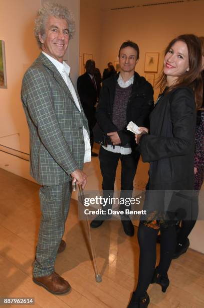 Piers Gough and guests attend a private view of new exhibition "From Life" at The Royal Academy of Arts on December 7, 2017 in London, England.