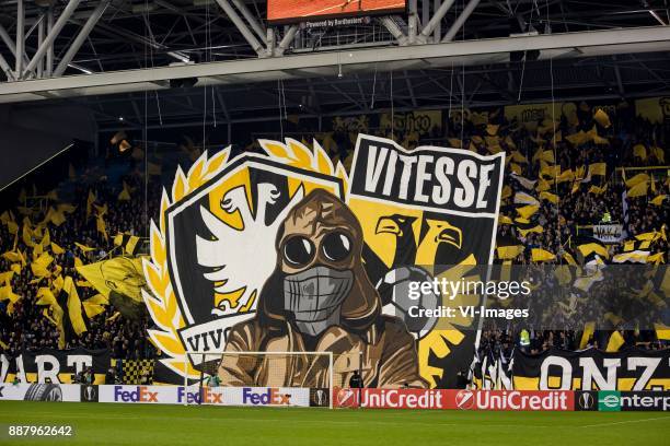 Banner, flag during the UEFA Europa League group K match between Vitesse Arnhem and OGC Nice at Gelredome on December 07, 2017 in Arnhem, The...