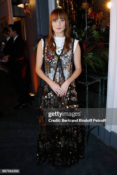 Actress Ana Girardot attends the Annual Charity Dinner hosted by the AEM Association Children of the World for Rwanda at Pavillon Ledoyen on December...