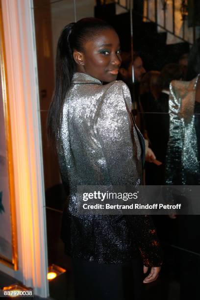 Actress Karidja Toure attends the Annual Charity Dinner hosted by the AEM Association Children of the World for Rwanda at Pavillon Ledoyen on...