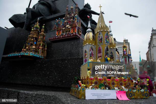 Nativity scenes are seen during the 75th edition of Christmas Cribs competition. The 'cribs' are nativity scenes, but different from those elsewhere...