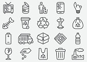 Garbage Line Icons