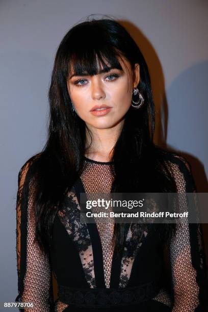 Kristina Bazan attends the Annual Charity Dinner hosted by the AEM Association Children of the World for Rwanda at Pavillon Ledoyen on December 7,...